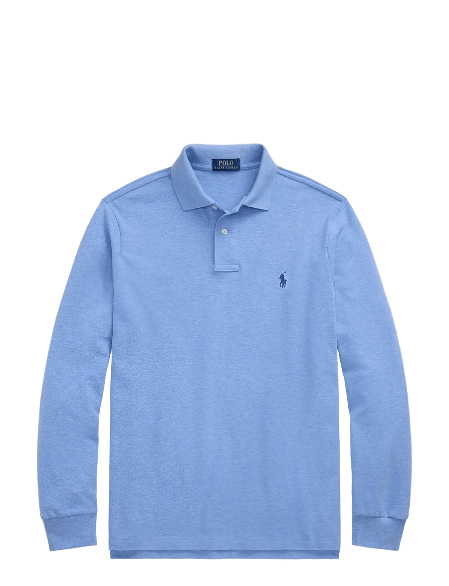 Polo Ralph Lauren - BASIC MESH-LSL-KNT - langærmede poloer - soft royal heathe - 1