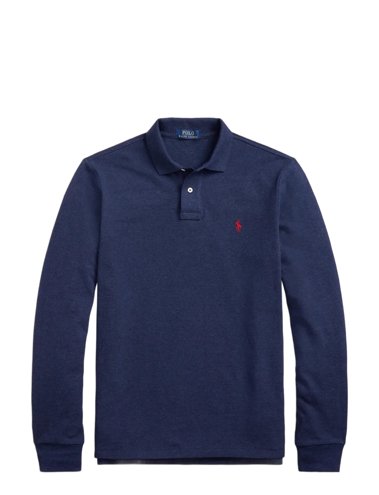 Polo Ralph Lauren - Custom Slim Fit Mesh Polo Shirt - langærmede poloer - spring navy heath - 2