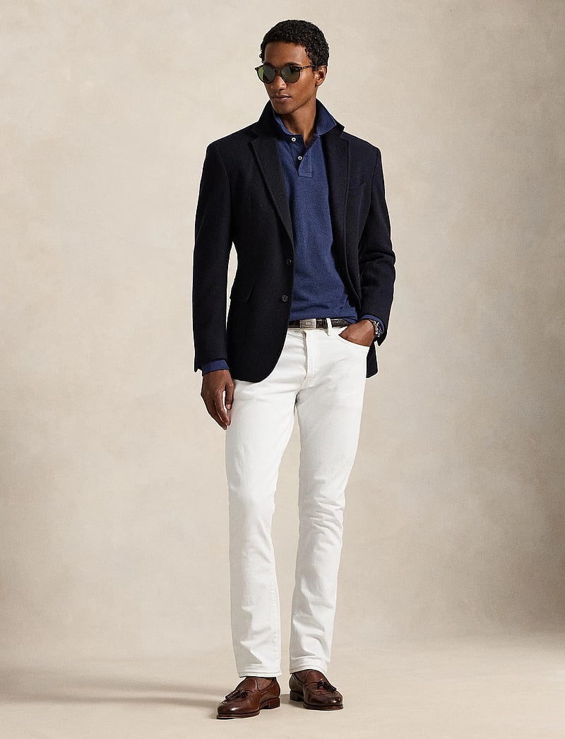 Polo Ralph Lauren - Custom Slim Fit Mesh Polo Shirt - langärmelig - spring navy heath - 1