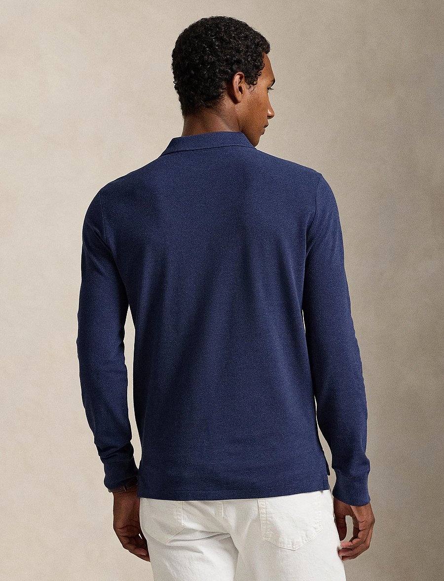 Polo Ralph Lauren - BASIC MESH-LSL-KNT - langærmede poloer - spring navy heath - 3