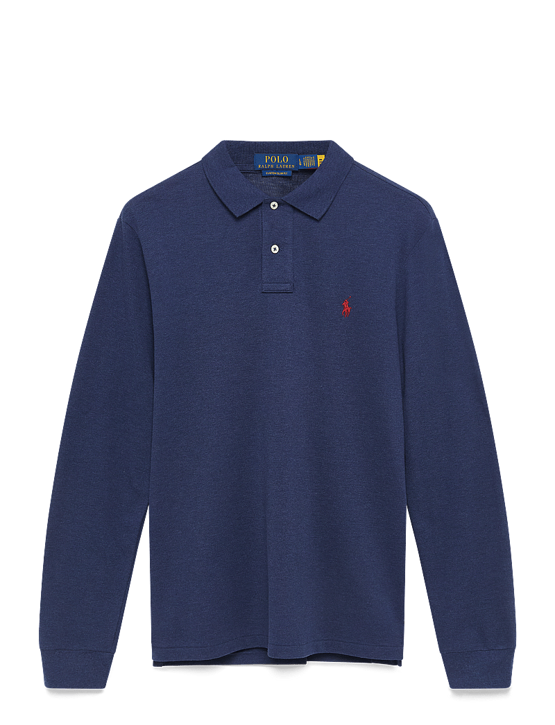 Polo Ralph Lauren - Custom Slim Fit Mesh Polo Shirt - langärmelig - spring navy heath - 2