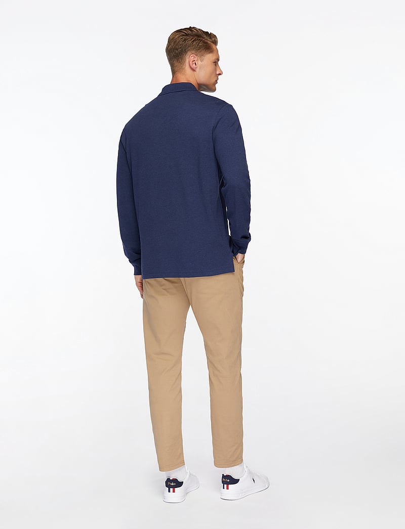 Polo Ralph Lauren - Custom Slim Fit Mesh Polo Shirt - langärmelig - spring navy heath - 5