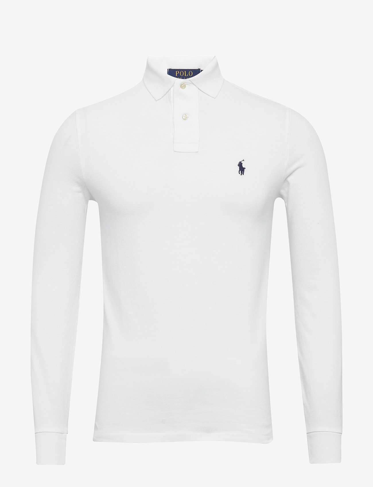 Polo Ralph Lauren - BASIC MESH-LSL-KNT - polo marškinėliai ilgomis rankovėmis - white - 1
