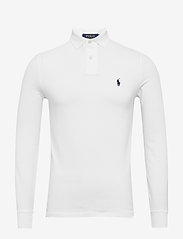 Custom Slim Fit Mesh Polo Shirt - WHITE
