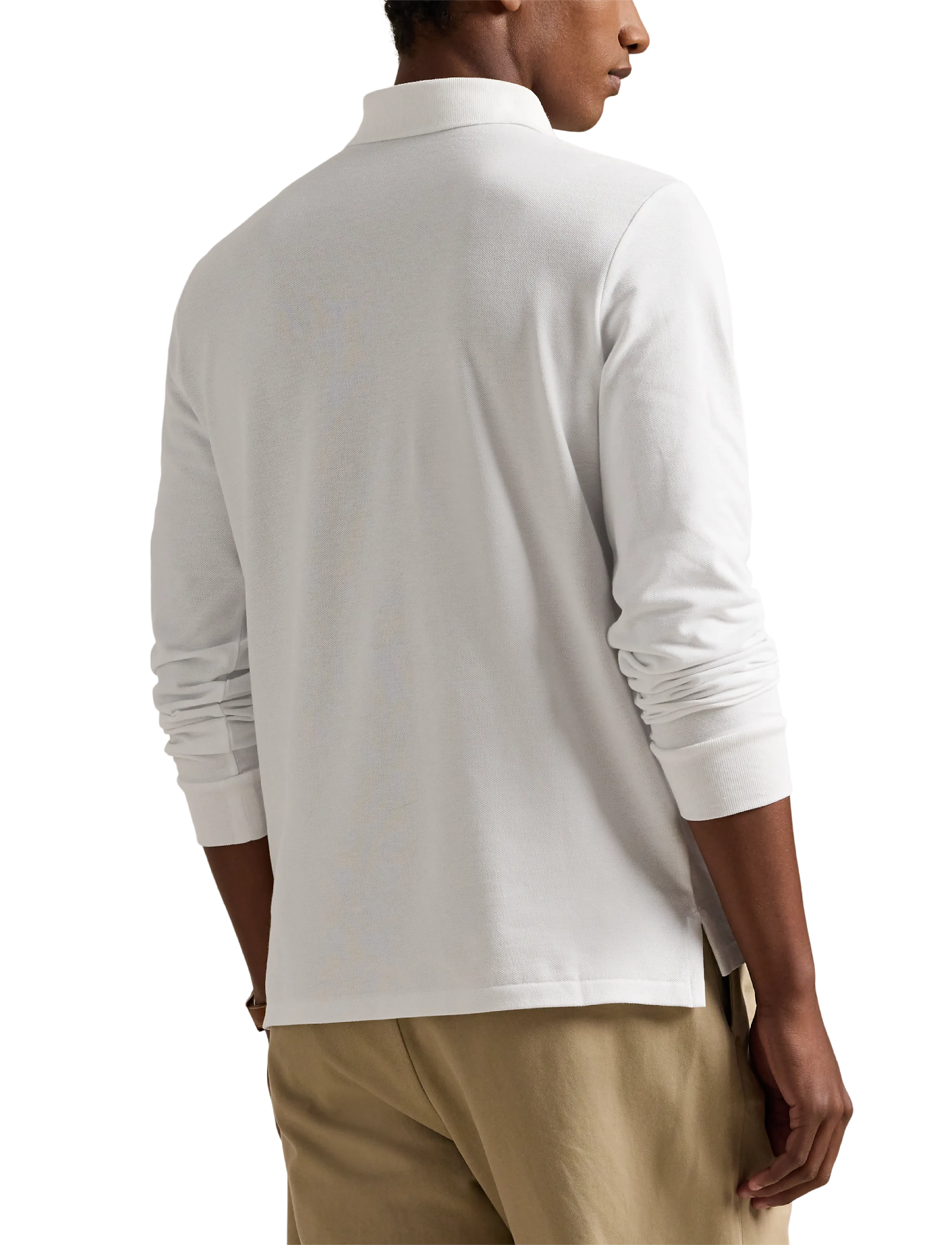 Custom Slim Fit Mesh Polo Shirt 2