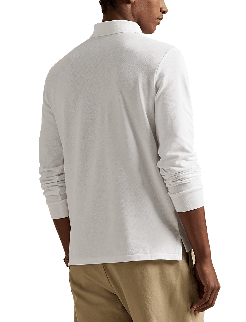 Polo Ralph Lauren - BASIC MESH-LSL-KNT - polo marškinėliai ilgomis rankovėmis - white - 3