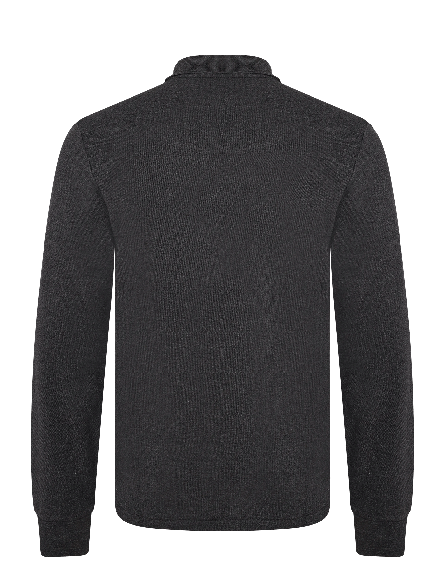 Polo Ralph Lauren - Custom Slim Fit Mesh Polo Shirt - långärmade pikéer - windsor heather/c - 2