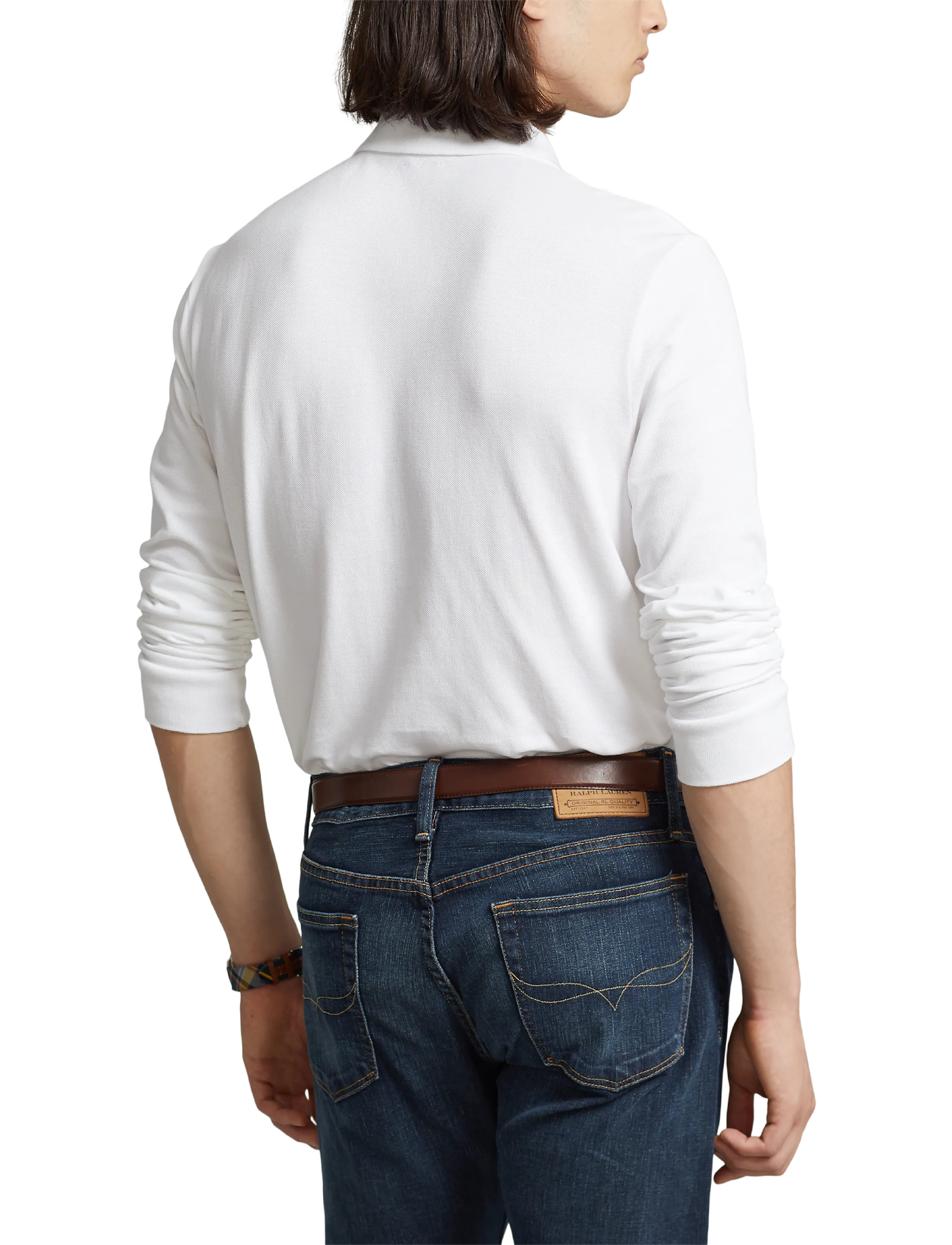 Polo Ralph Lauren - Slim Fit Mesh Long-Sleeve Polo - langärmelig - white - 3