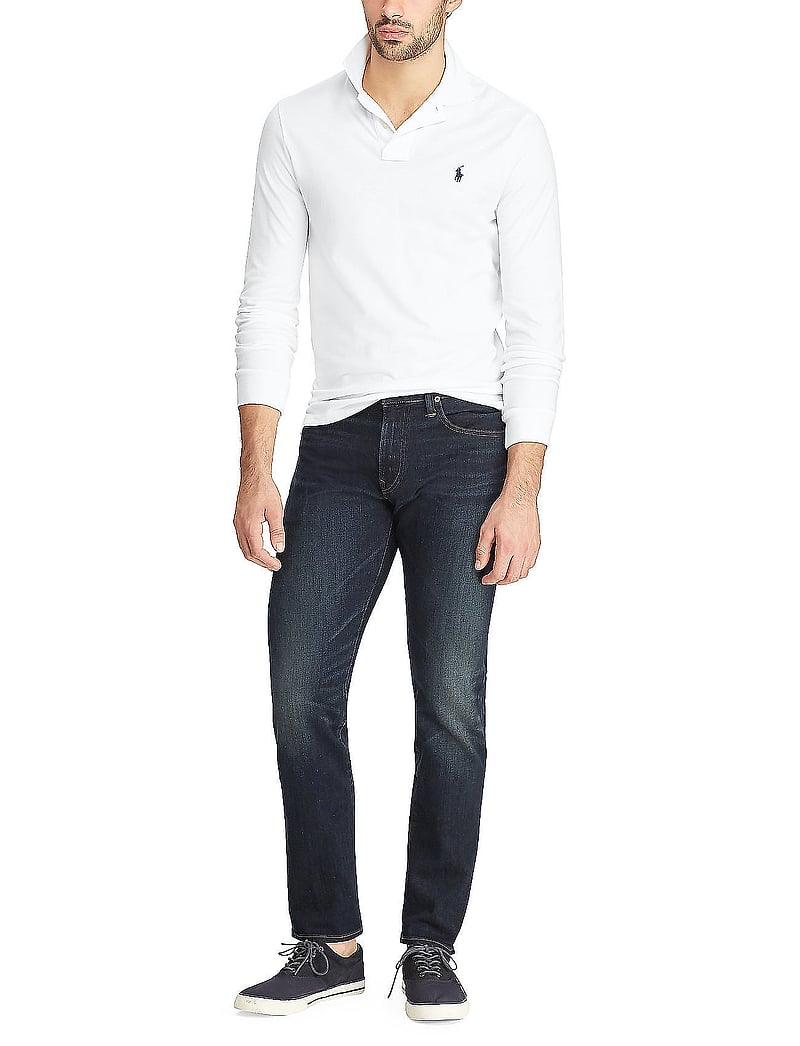 Polo Ralph Lauren - Slim Fit Mesh Long-Sleeve Polo - pikkade varrukatega polod - white - 4