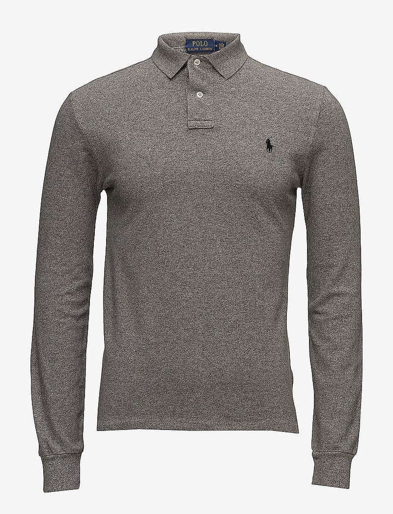 Polo Ralph Lauren - Slim Fit Mesh Long-Sleeve Polo - pikkade varrukatega polod - canterbury heathe - 0