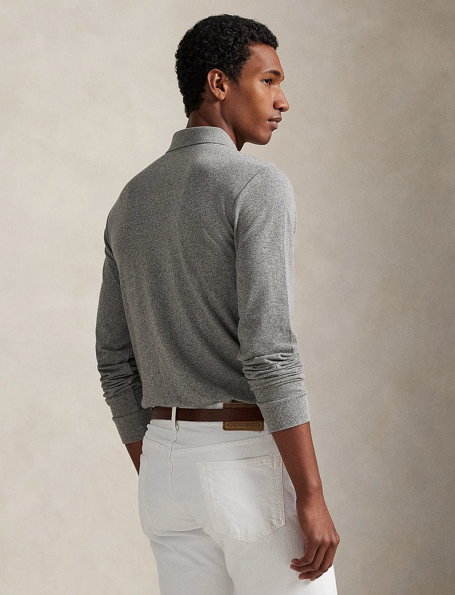Polo Ralph Lauren - Slim Fit Mesh Long-Sleeve Polo - langärmelig - canterbury heathe - 5