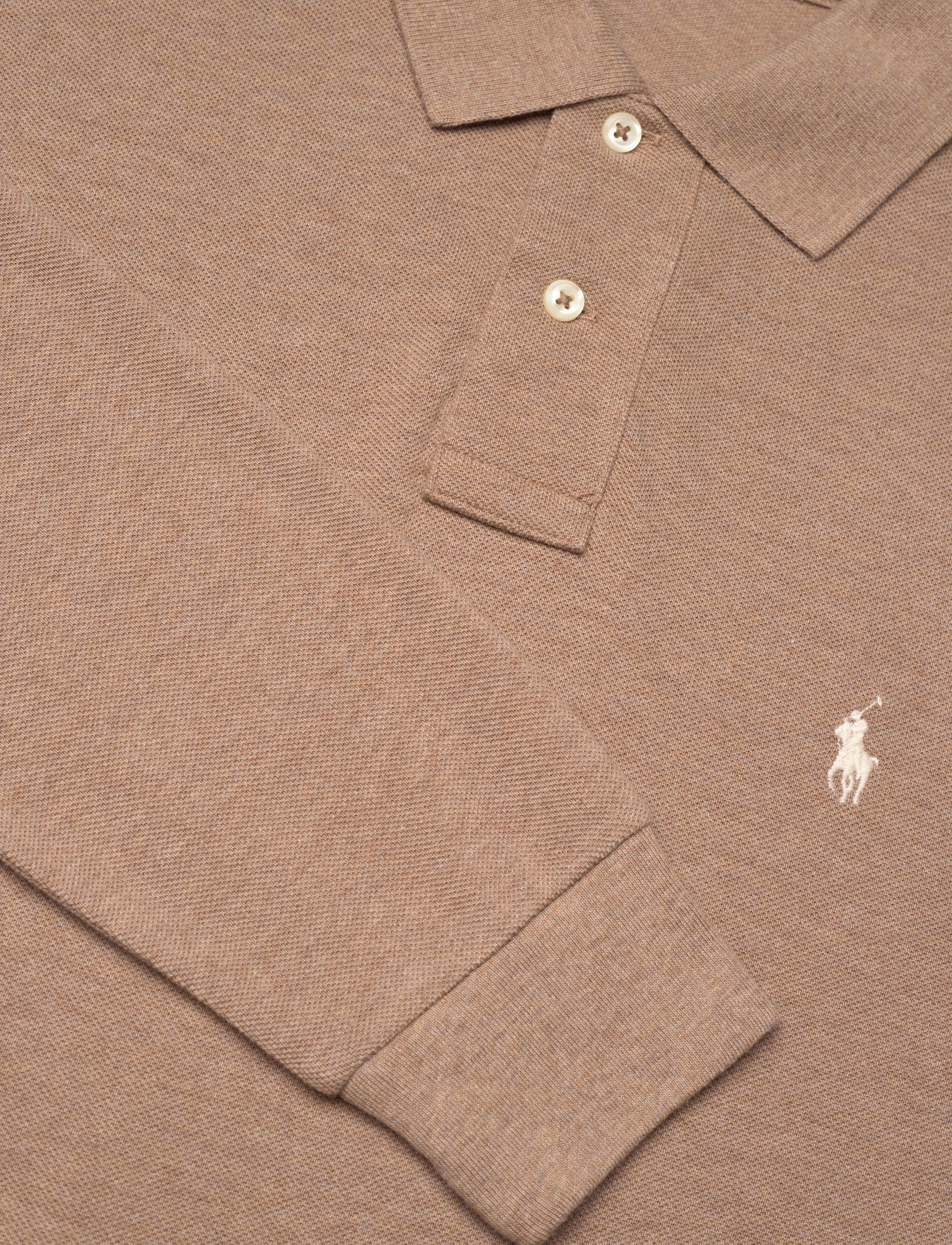 Polo Ralph Lauren - Slim Fit Mesh Long-Sleeve Polo - lange mouwen - grey cloud heathe - 3
