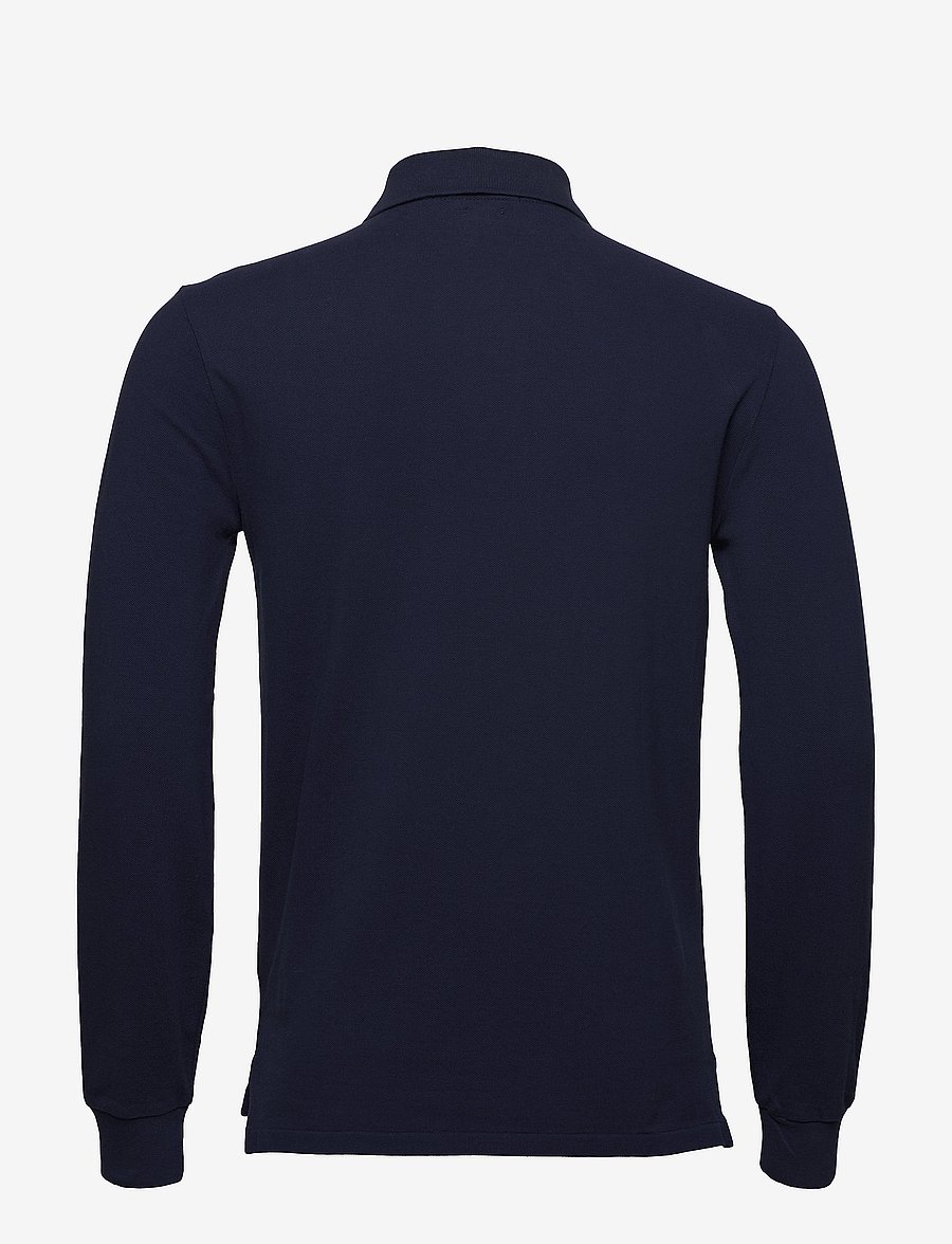 Polo Ralph Lauren - Slim Fit Mesh Long-Sleeve Polo - pikkade varrukatega polod - newport navy/c387 - 2