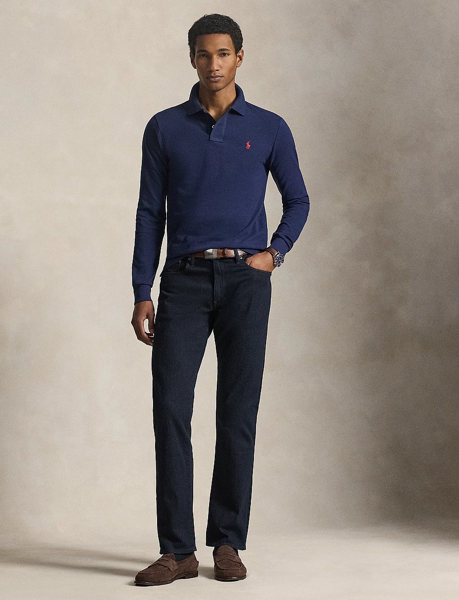 Polo Ralph Lauren - Slim Fit Mesh Long-Sleeve Polo - pikkade varrukatega polod - newport navy/c387 - 4
