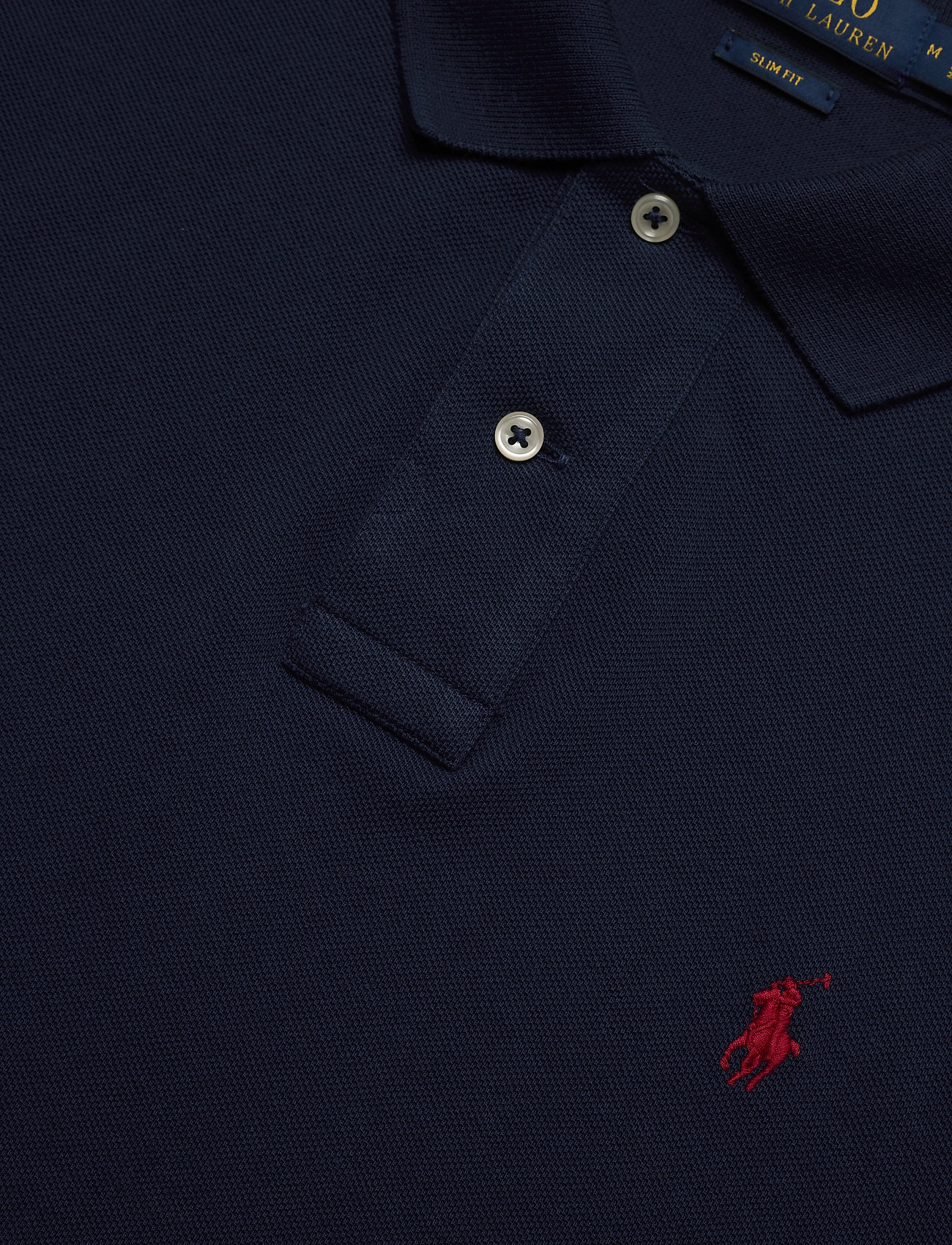Polo Ralph Lauren - BASIC MESH-LSL-KNT - polo shirts - newport navy/c387 - 3