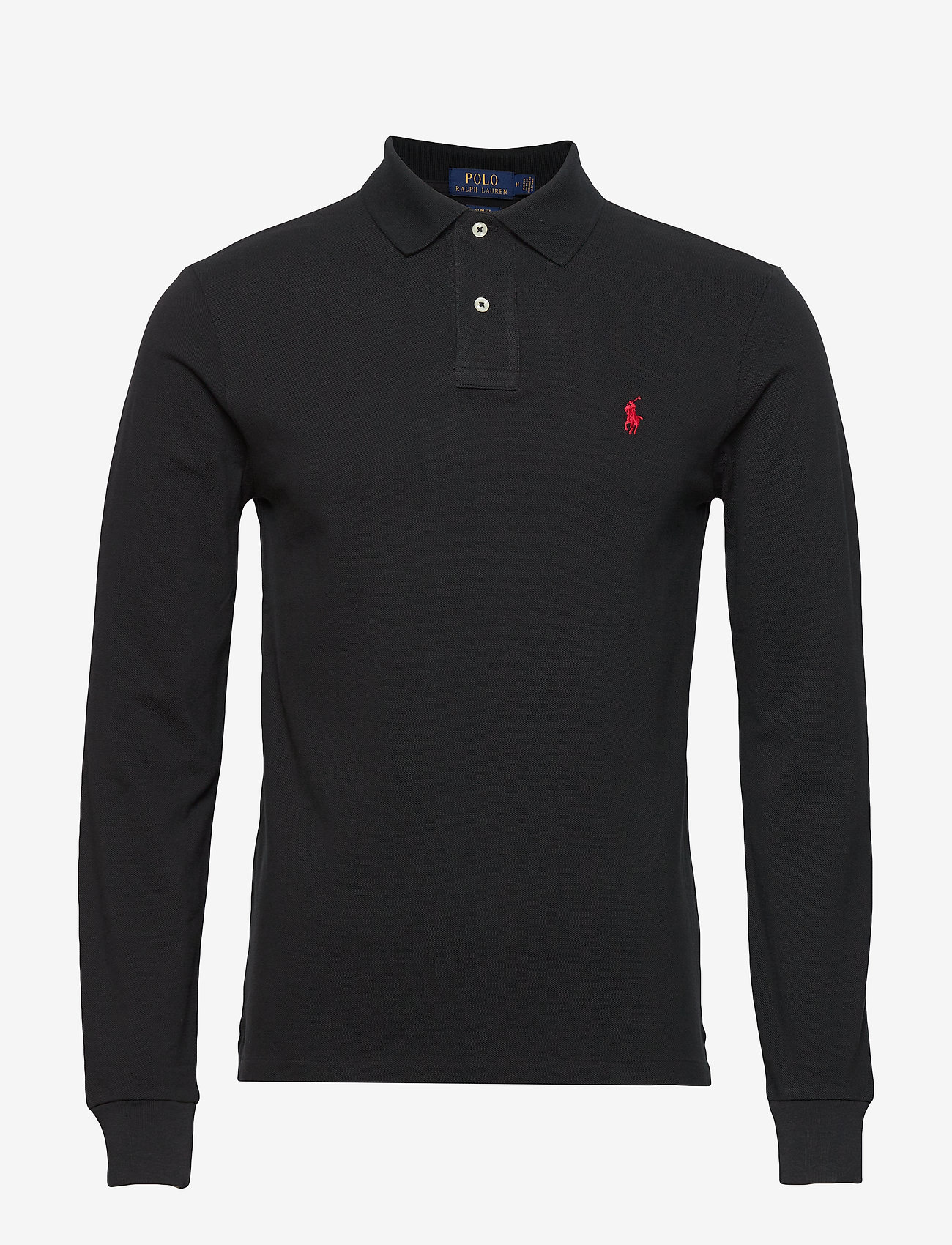 Polo Ralph Lauren - Slim Fit Mesh Long-Sleeve Polo - stickade pikéer - polo black/c3870 - 1
