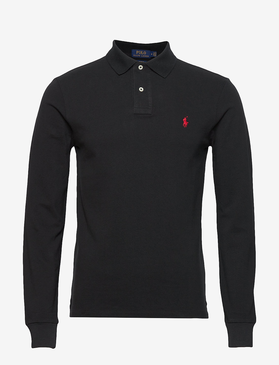 Polo Ralph Lauren - Slim Fit Mesh Long-Sleeve Polo Shirt - geweven polo's - polo black/c3870 - 1
