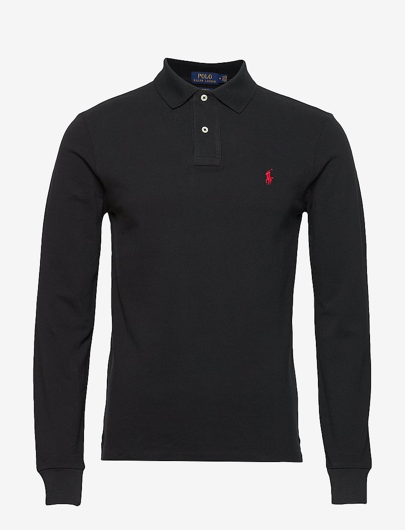 Polo Ralph Lauren - Slim Fit Mesh Long-Sleeve Polo Shirt - knitted polos - polo black/c3870 - 1