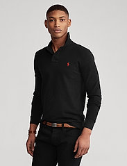 Polo Ralph Lauren - Slim Fit Mesh Long-Sleeve Polo Shirt - polos à manches longues - polo black/c3870 - 0