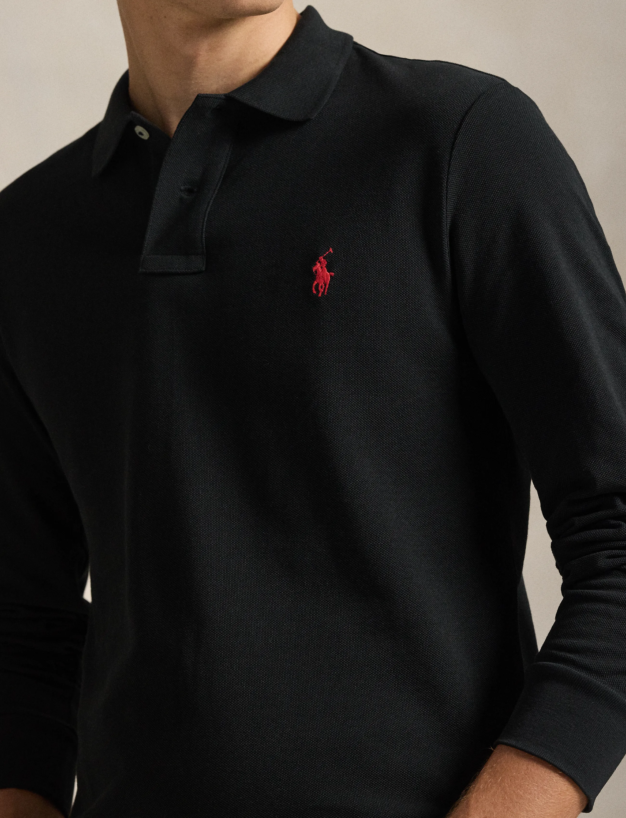 Polo Ralph Lauren - Slim Fit Mesh Long-Sleeve Polo - langärmelig - polo black/c3870 - 5