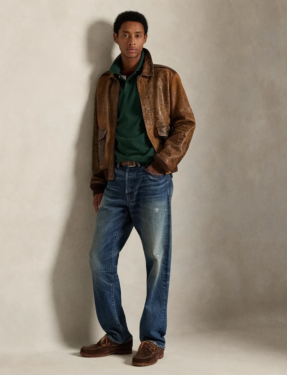 Polo Ralph Lauren - Slim Fit Mesh Long-Sleeve Polo Shirt - polostrik - scotch pine heath - 0