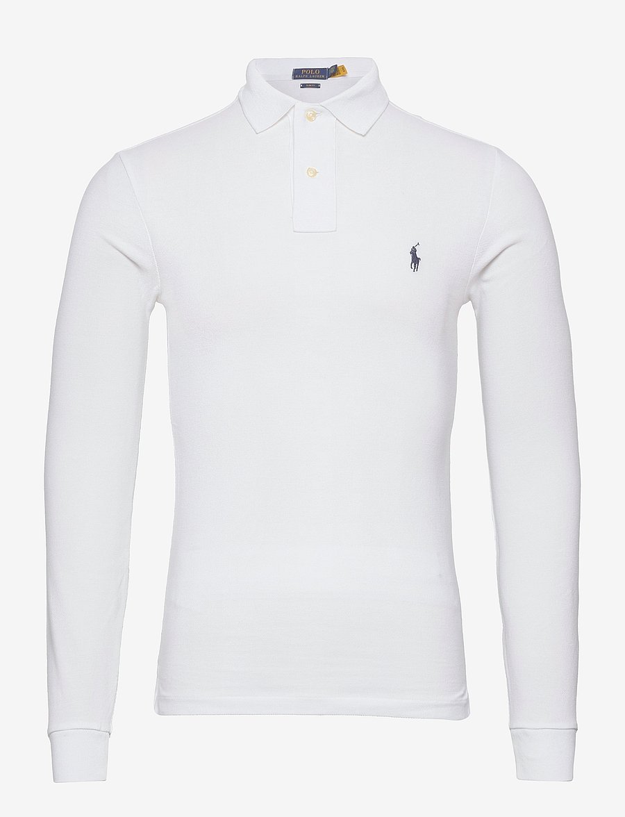 Polo Ralph Lauren - Slim Fit Mesh Long-Sleeve Polo - langärmelig - white - 1