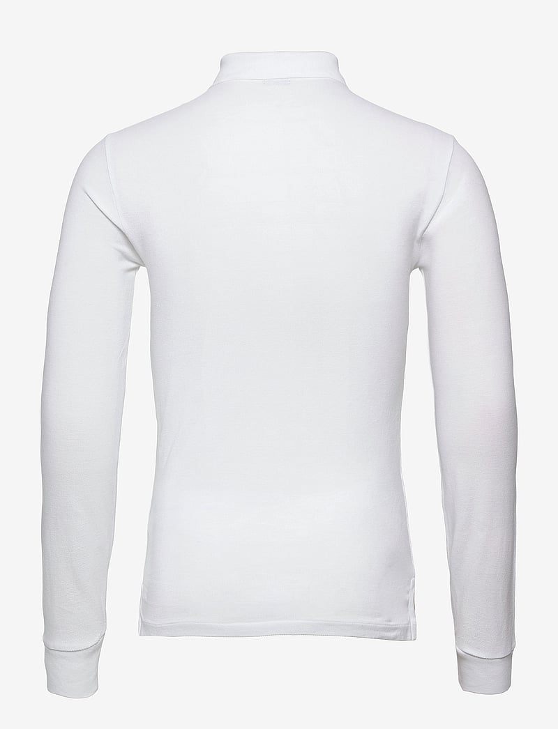 Polo Ralph Lauren - Slim Fit Mesh Long-Sleeve Polo - pikkade varrukatega polod - white - 1