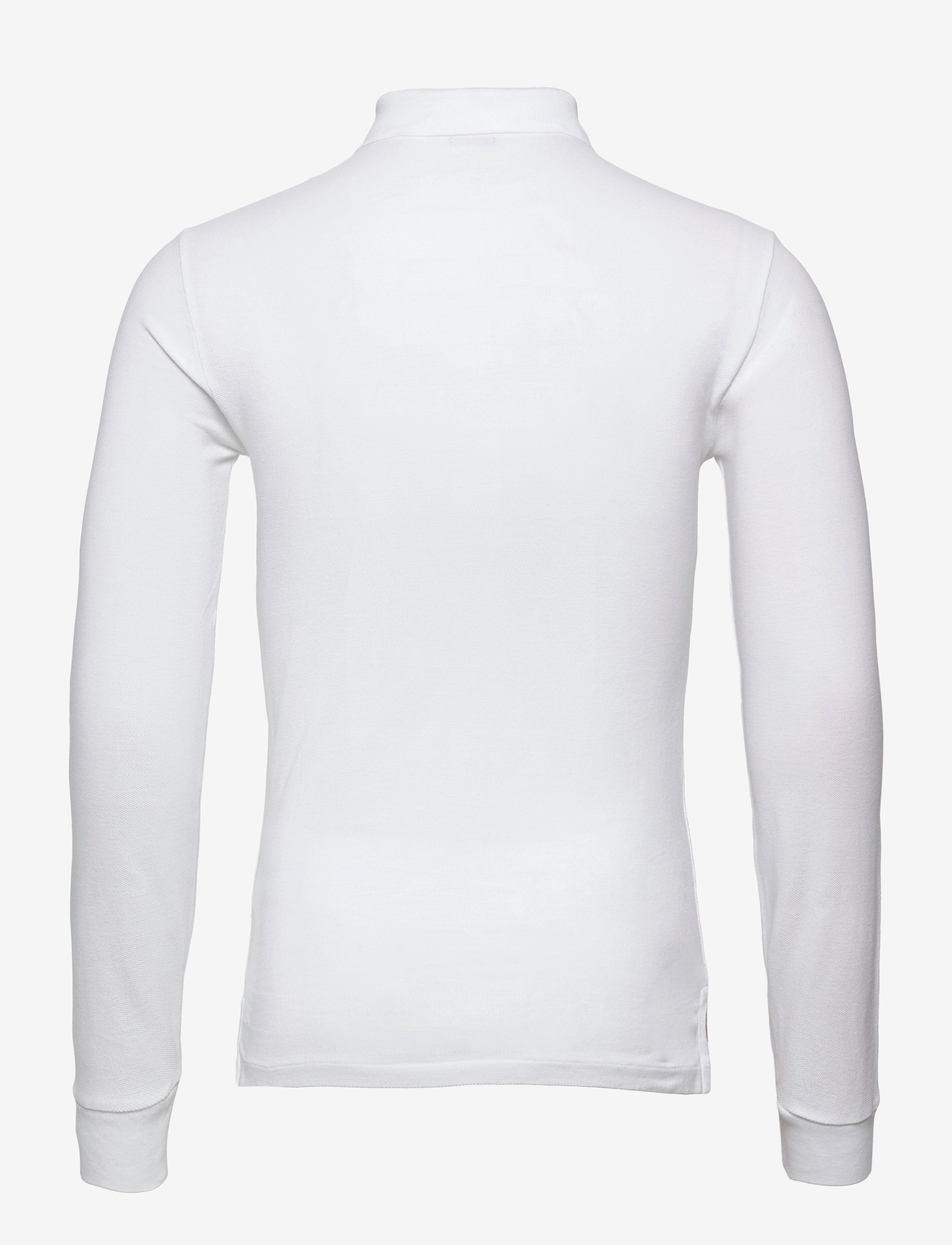 Polo Ralph Lauren - Slim Fit Mesh Long-Sleeve Polo - långärmade pikéer - white - 2