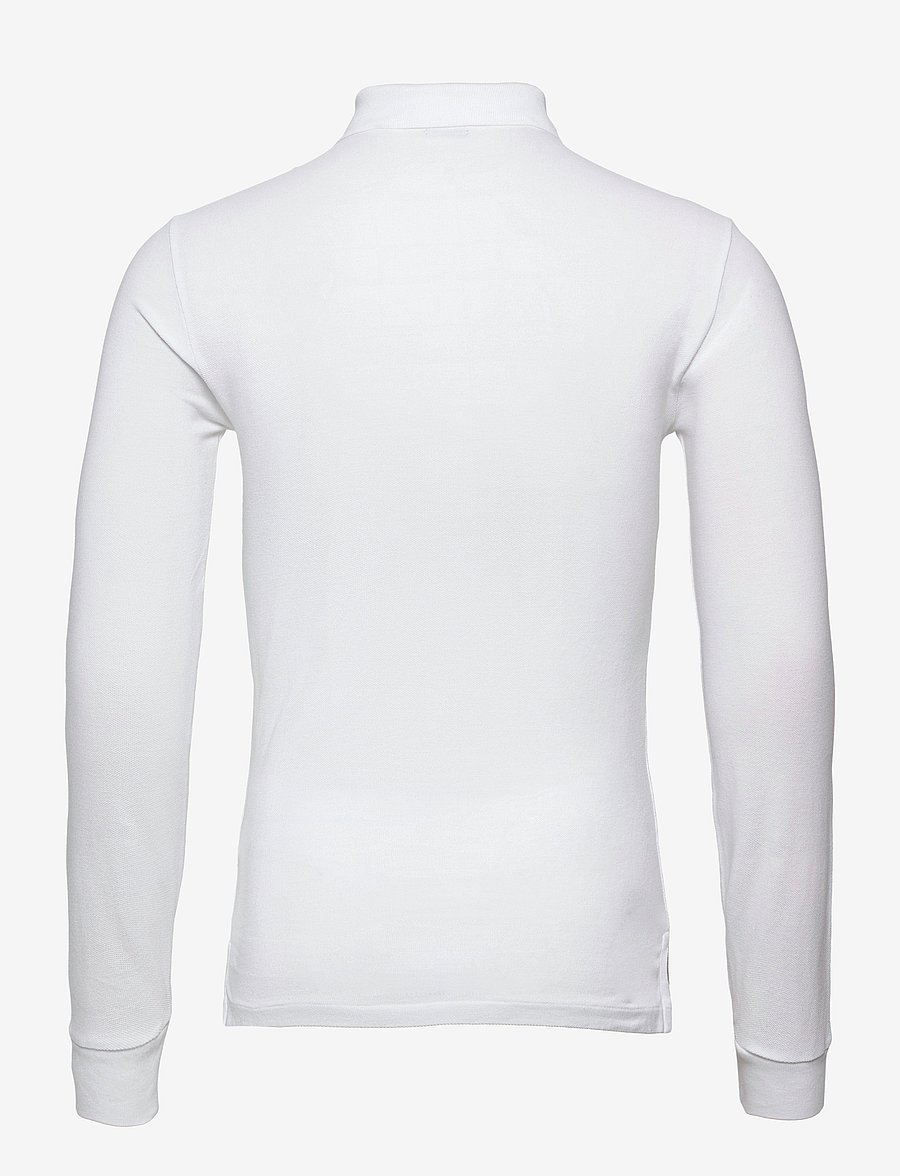 Polo Ralph Lauren - Slim Fit Mesh Long-Sleeve Polo - langärmelig - white - 2