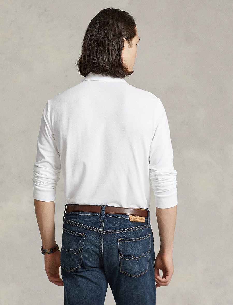 Polo Ralph Lauren - Slim Fit Mesh Long-Sleeve Polo - langärmelig - white - 3