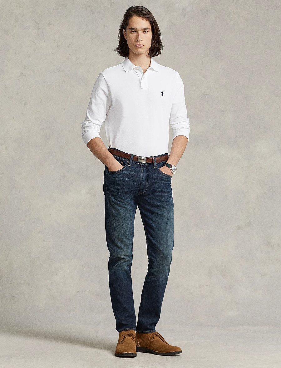 Polo Ralph Lauren - Slim Fit Mesh Long-Sleeve Polo - langärmelig - white - 4