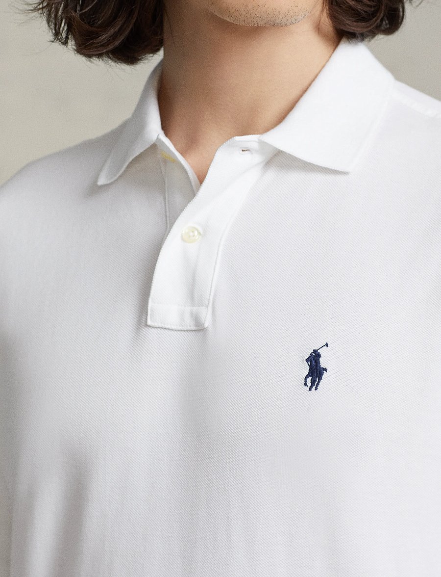 Polo Ralph Lauren - Slim Fit Mesh Long-Sleeve Polo - langärmelig - white - 5