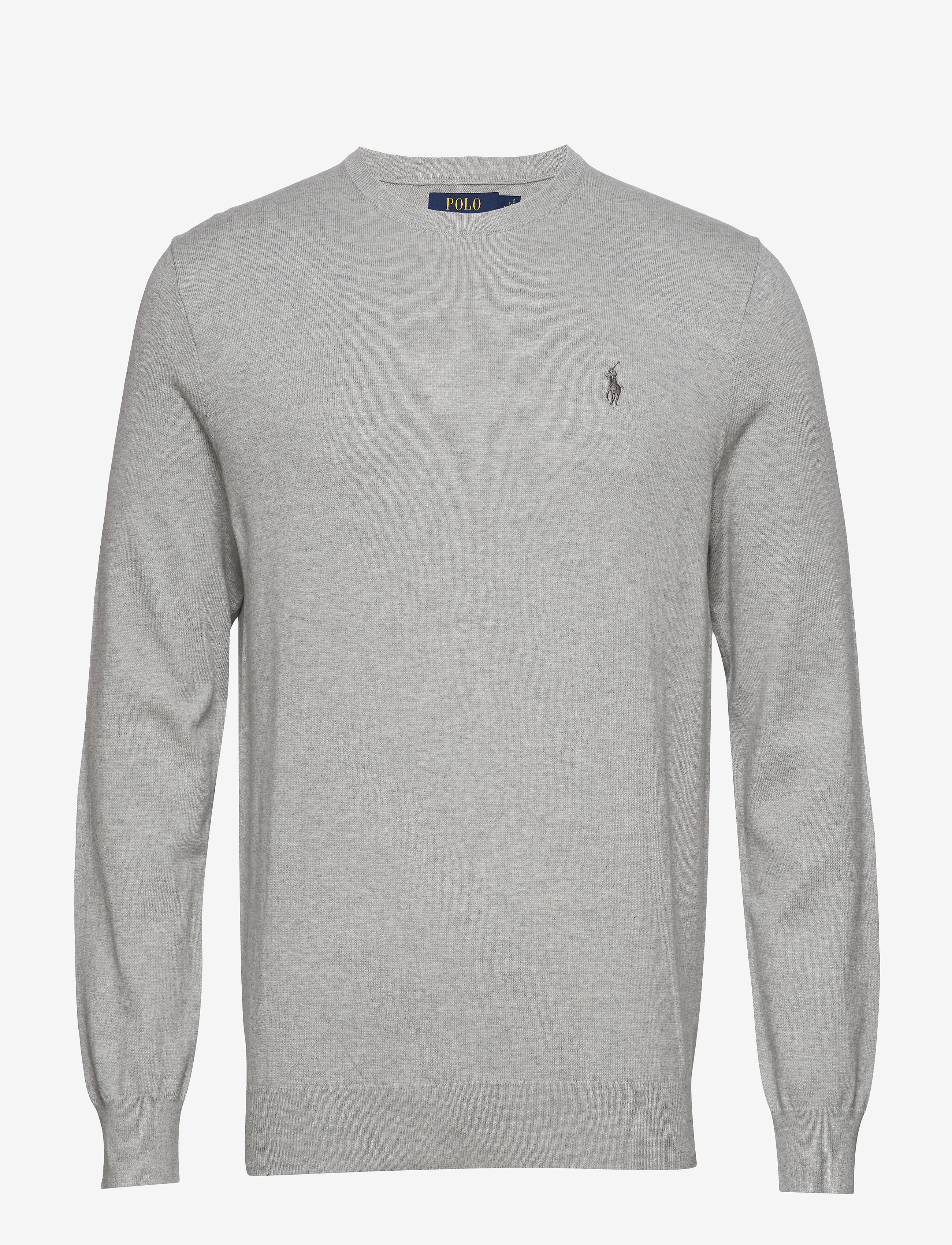 Polo Ralph Lauren Slim Fit Cotton Sweater - Megztiniai - ANDOVER HEATHER / grey