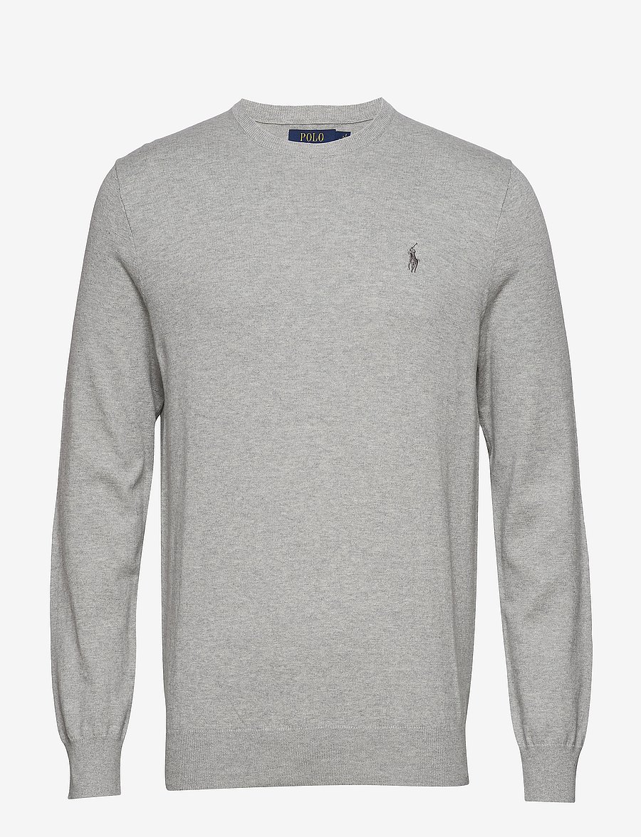 Polo Ralph Lauren - Slim Fit Cotton Sweater - round necks - andover heather - 1