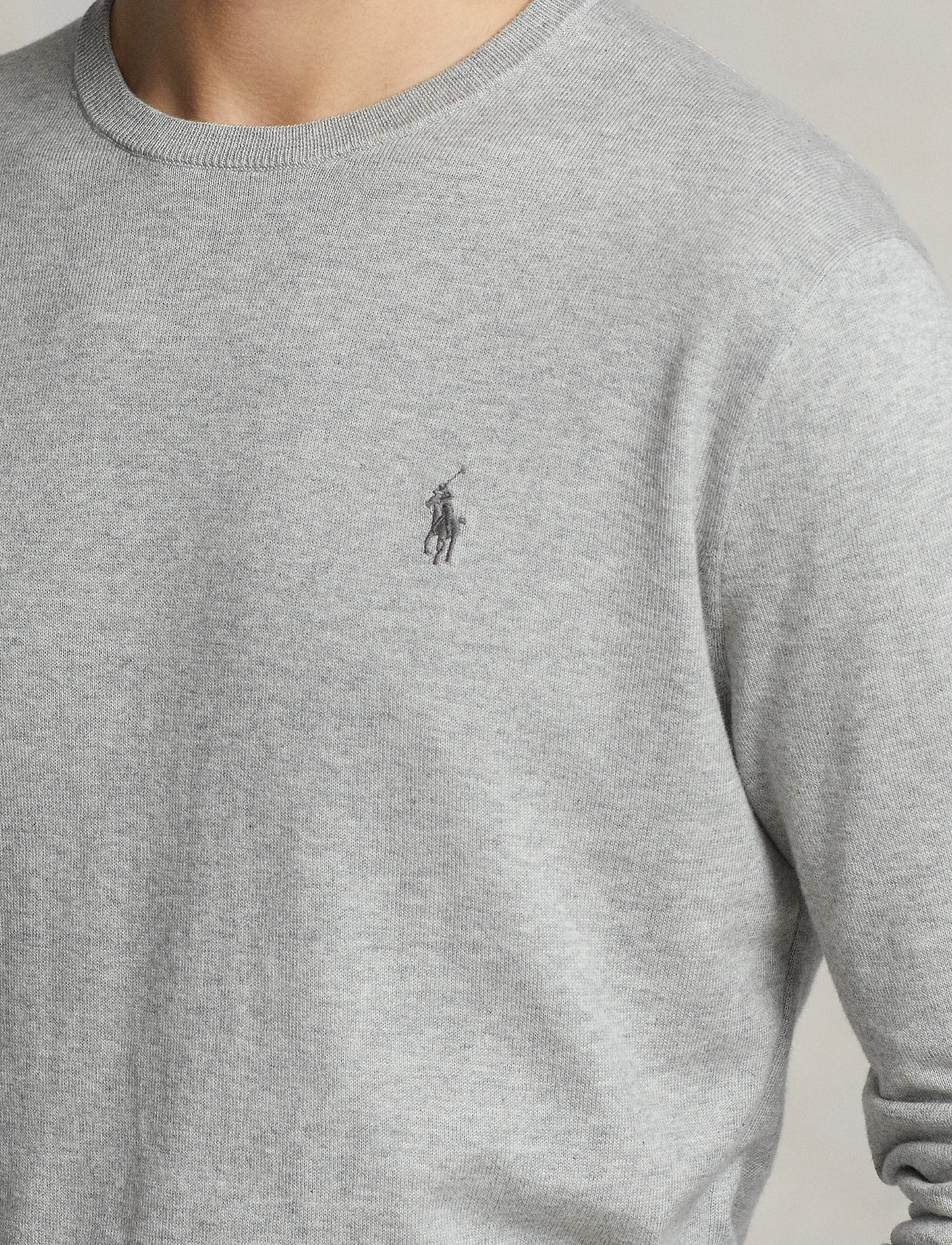Polo Ralph Lauren Slim Fit Cotton Sweater stickade tröjor herr – bild 5