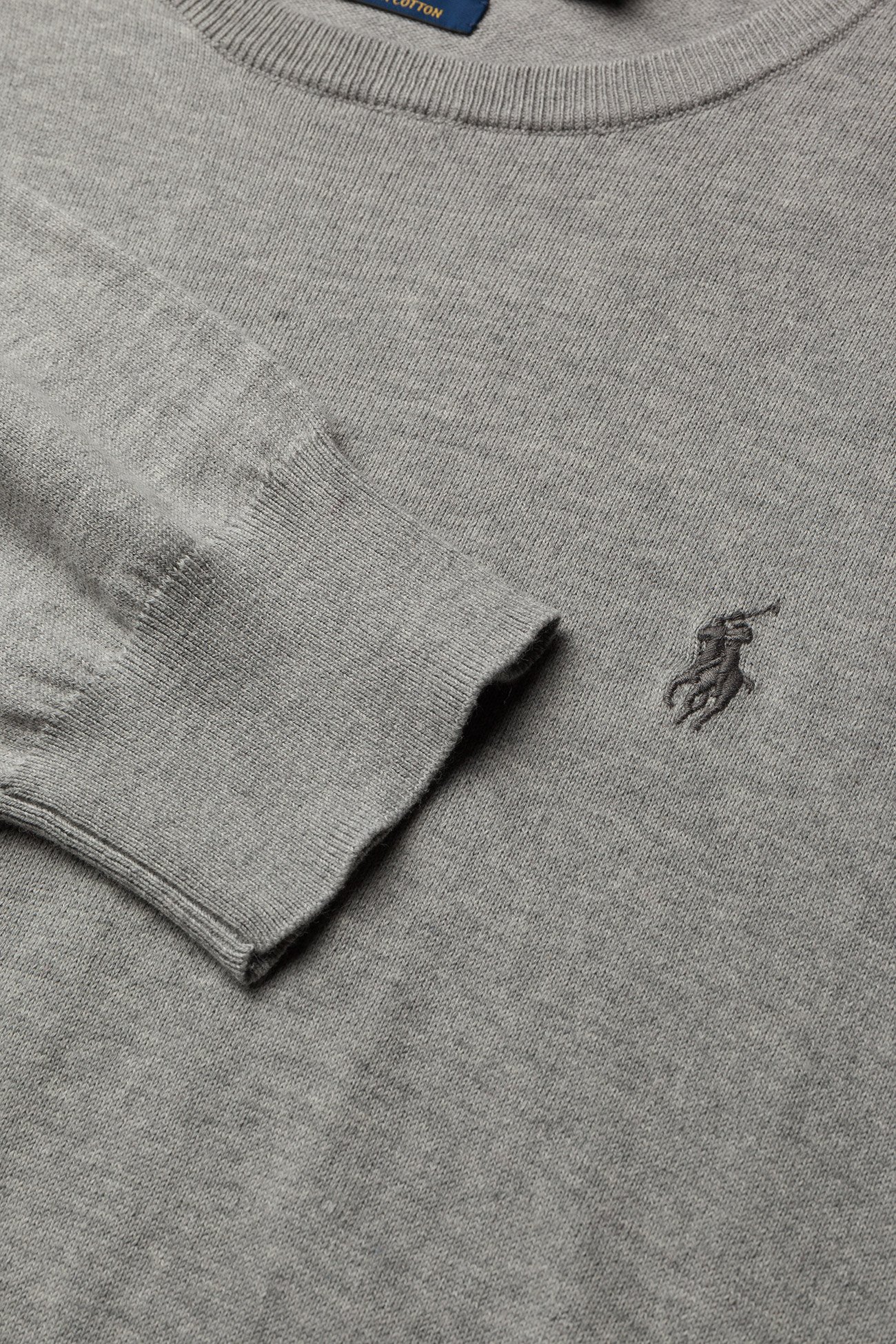 Polo Ralph Lauren - Slim Fit Cotton Sweater - rund hals - andover heather - 4