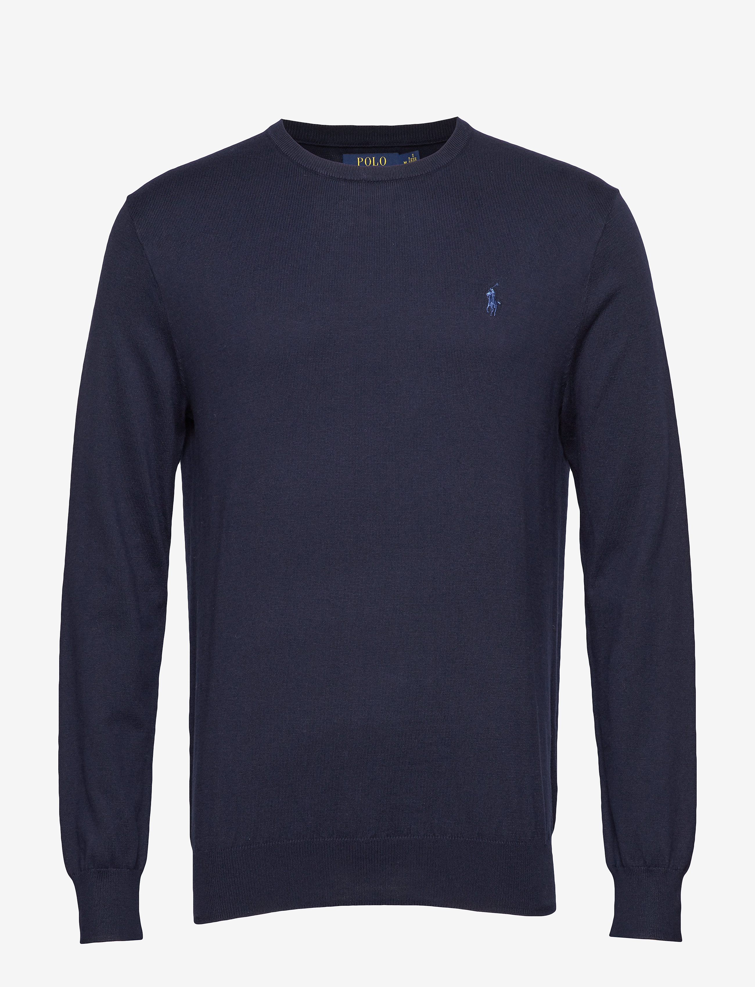 Polo Ralph Lauren Slim Fit Cotton Sweater, Mænd, Slim Fit Sweater, Navy, Str: XL