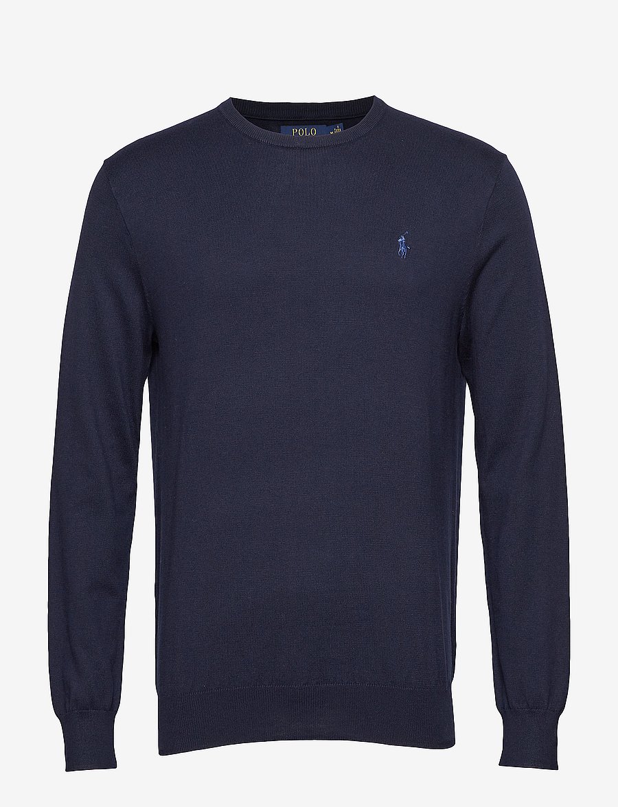 Polo Ralph Lauren - Slim Fit Cotton Sweater - round necks - hunter navy - 0