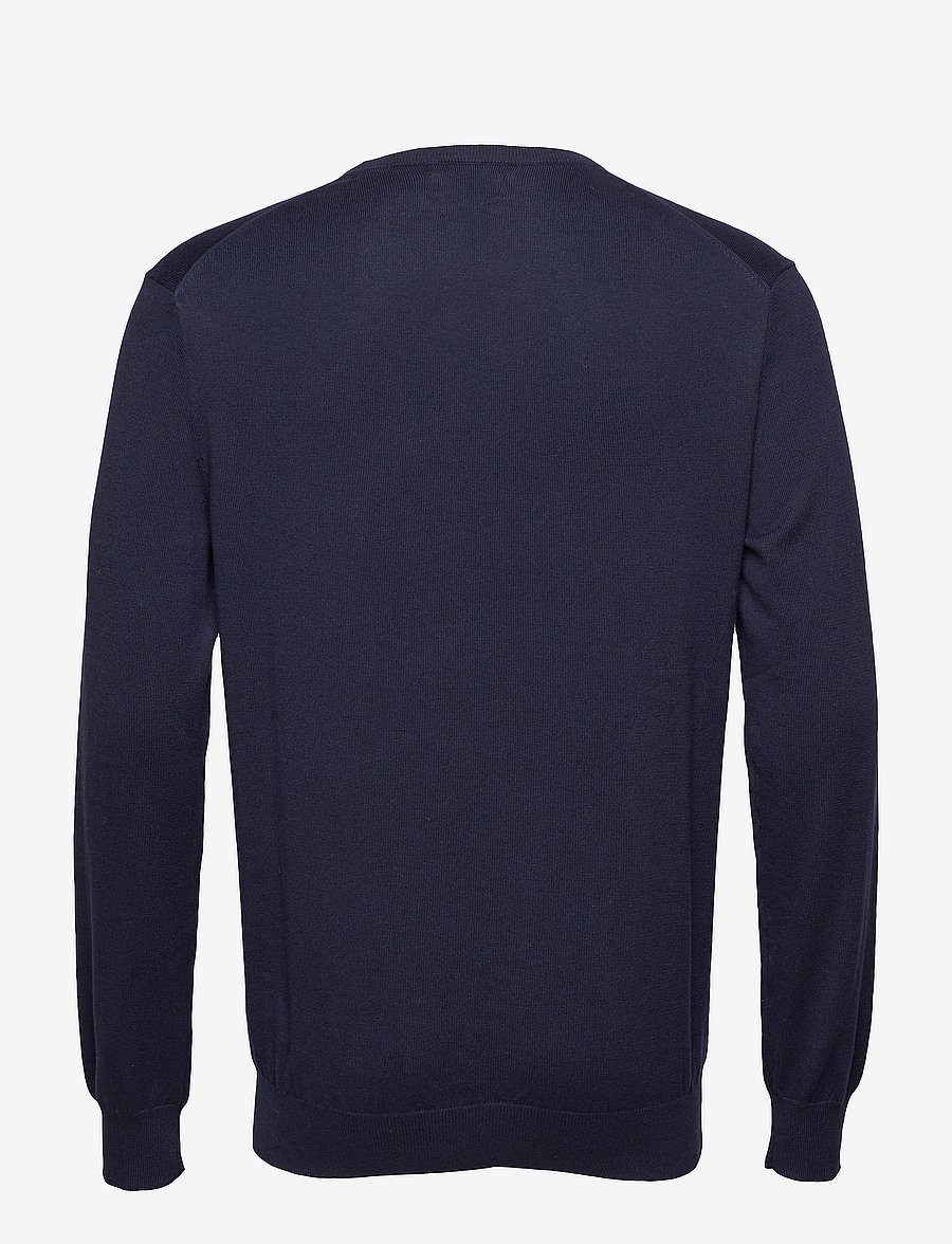Polo Ralph Lauren - Slim Fit Cotton Sweater - round necks - hunter navy - 1