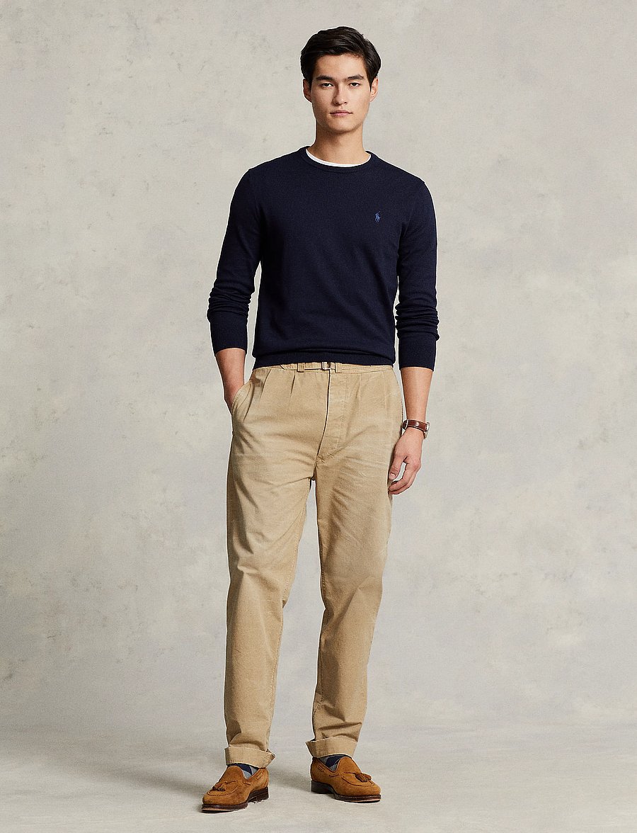 Polo Ralph Lauren - Slim Fit Cotton Sweater - round necks - hunter navy - 2