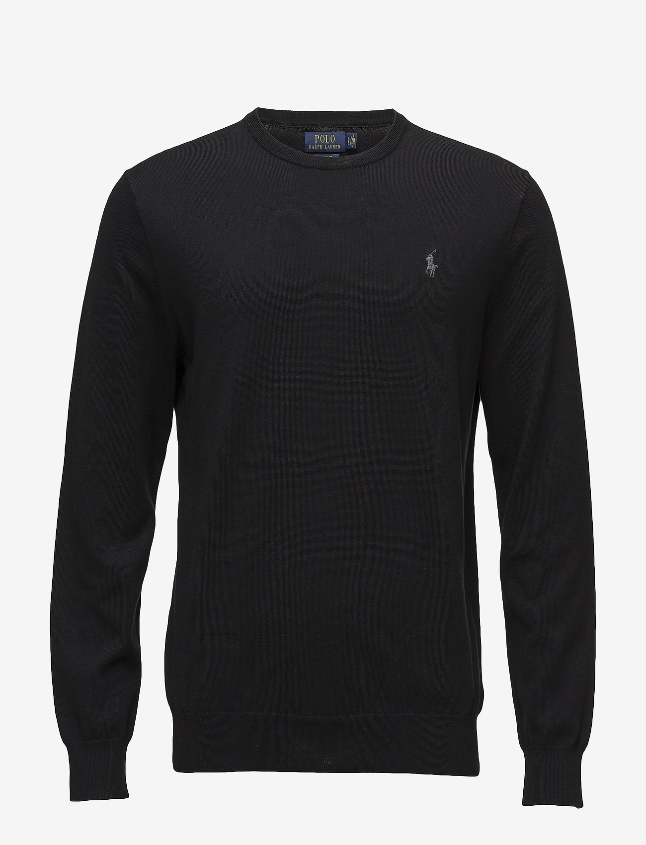 Polo Ralph Lauren - Slim Fit Cotton Sweater - ronde hals - polo black - 0