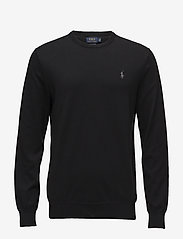 Slim Fit Cotton Sweater - POLO BLACK