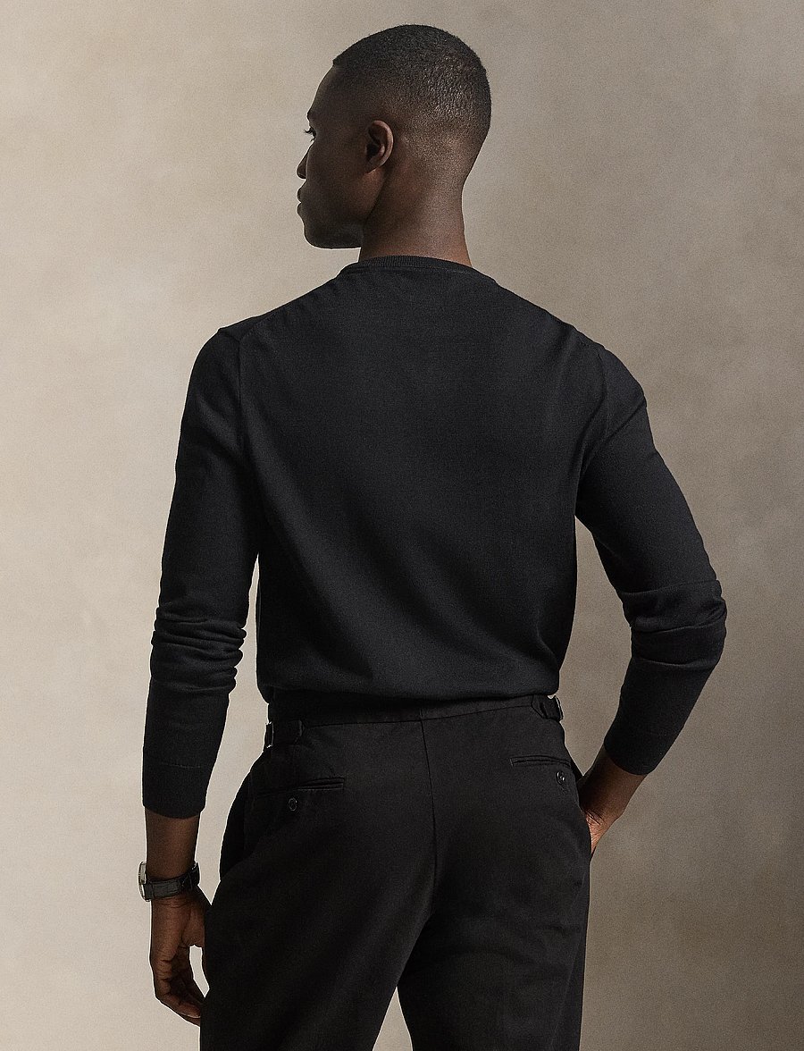 Polo Ralph Lauren - Slim Fit Cotton Sweater - rundhals - polo black - 3