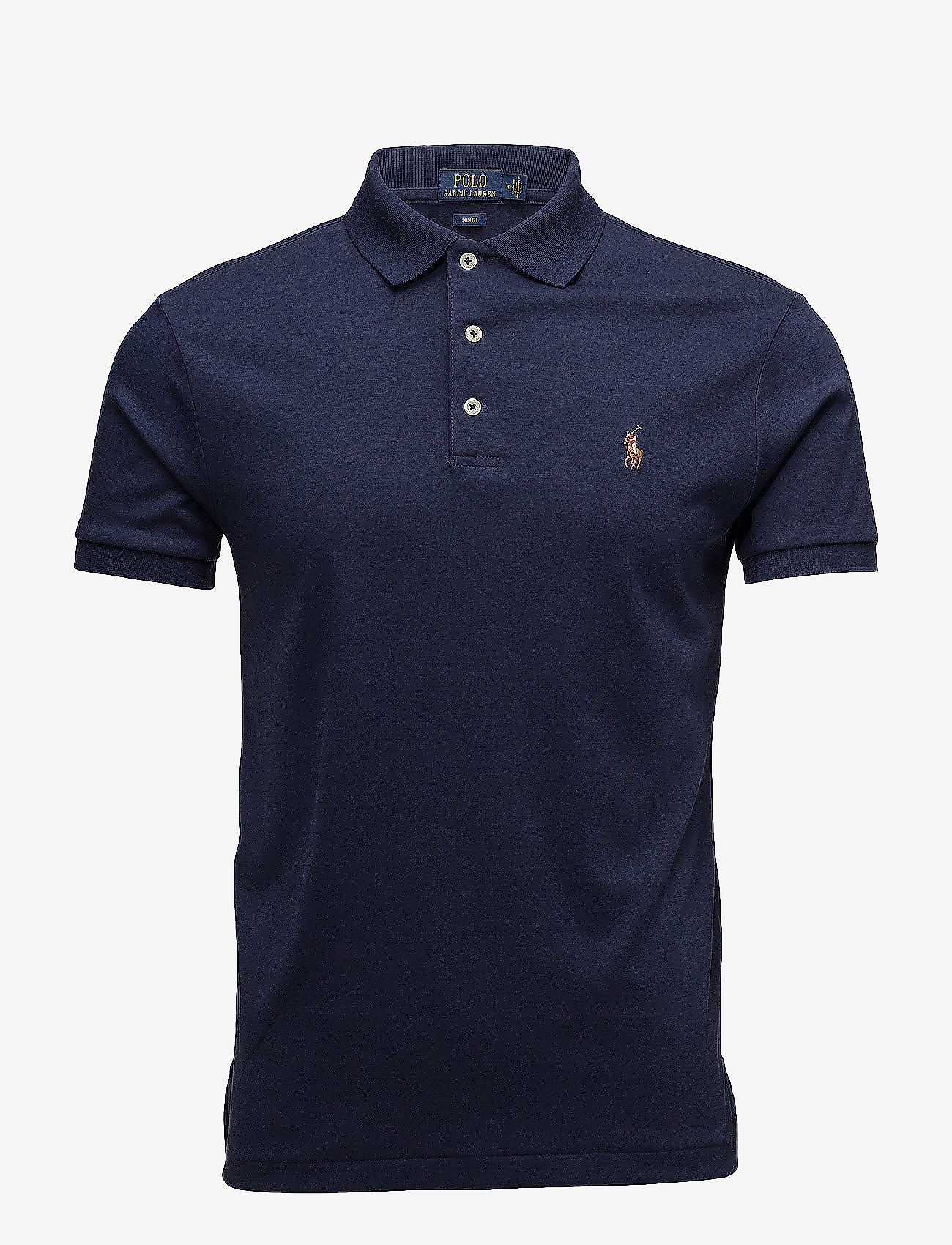 Slim Fit Soft-Touch Polo Shirt - NAVY