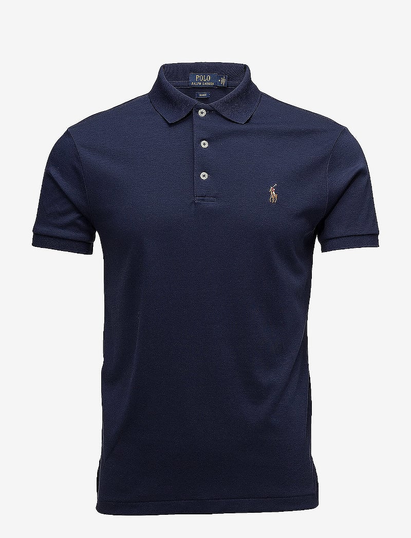 Polo Ralph Lauren - Slim Fit Soft-Touch Polo Shirt - kortärmade pikéer - navy - 0