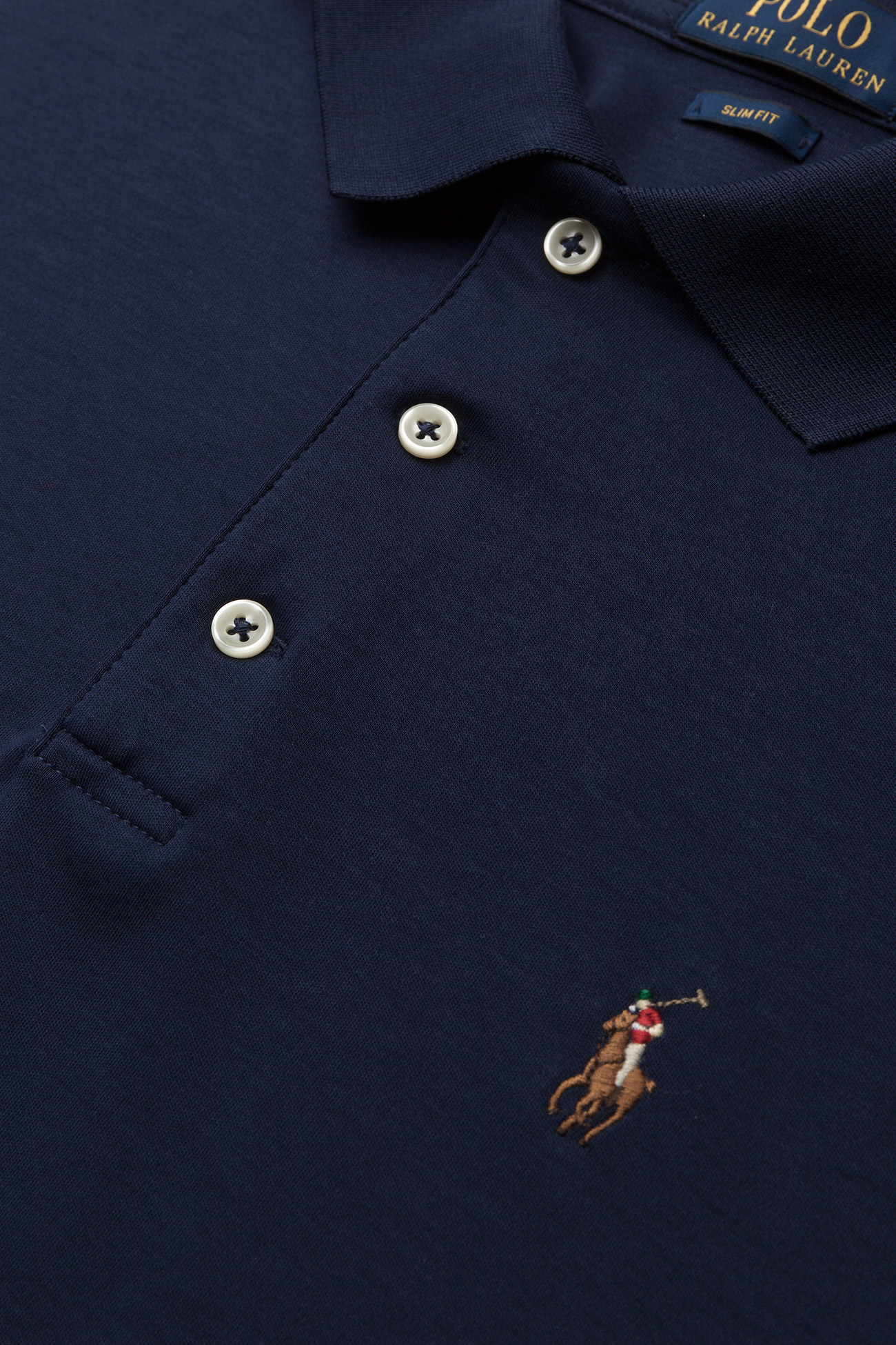 Polo Ralph Lauren - Slim Fit Soft-Touch Polo Shirt - lyhythihaiset - navy - 2