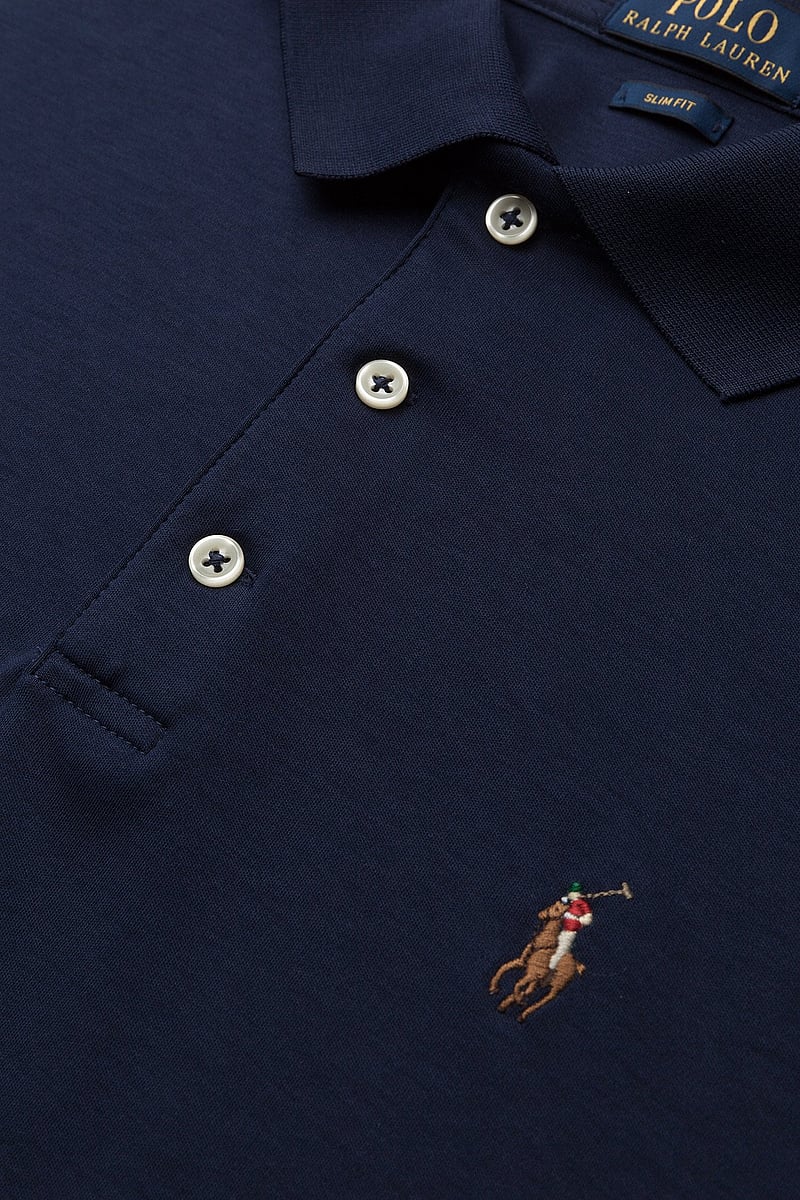 Polo Ralph Lauren - Slim Fit Soft-Touch Polo Shirt - kortärmade pikéer - navy - 2