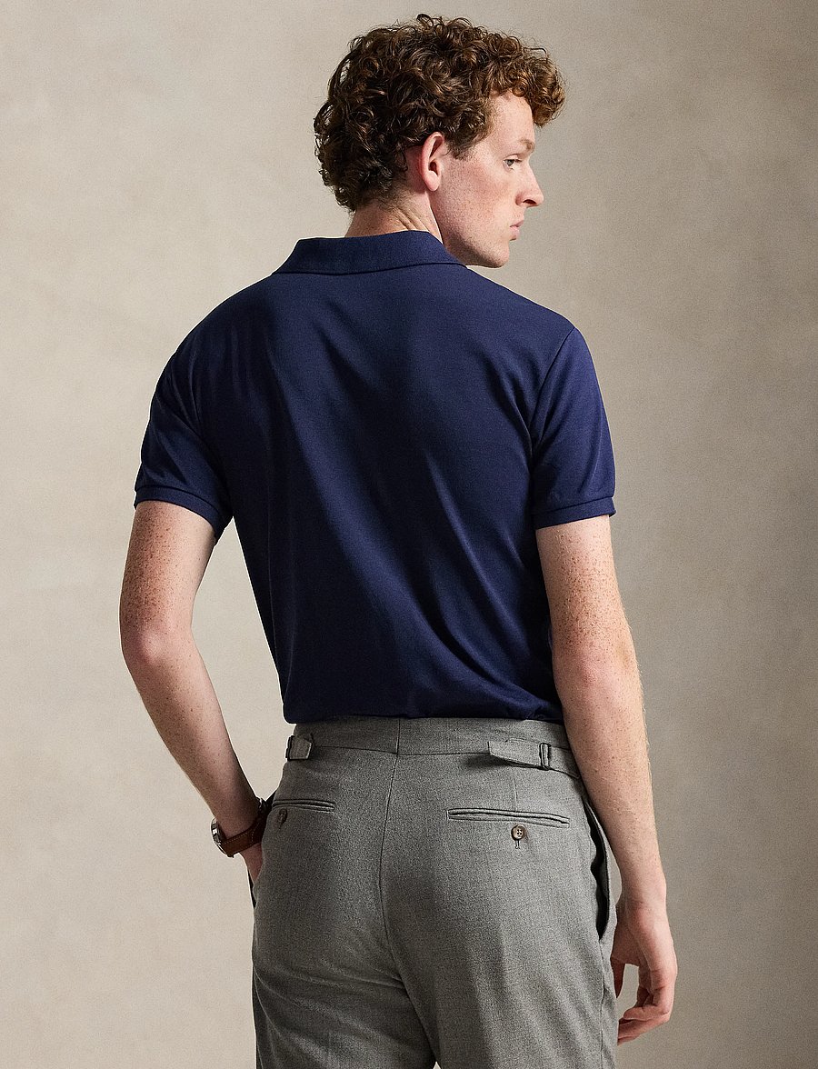 Polo Ralph Lauren - Slim Fit Soft-Touch Polo Shirt - kurzärmelig - navy - 3