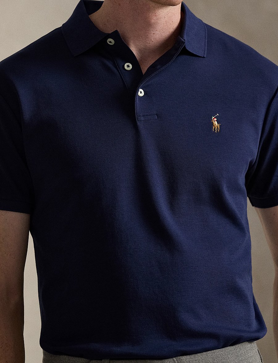Polo Ralph Lauren - Slim Fit Soft-Touch Polo Shirt - kurzärmelig - navy - 4