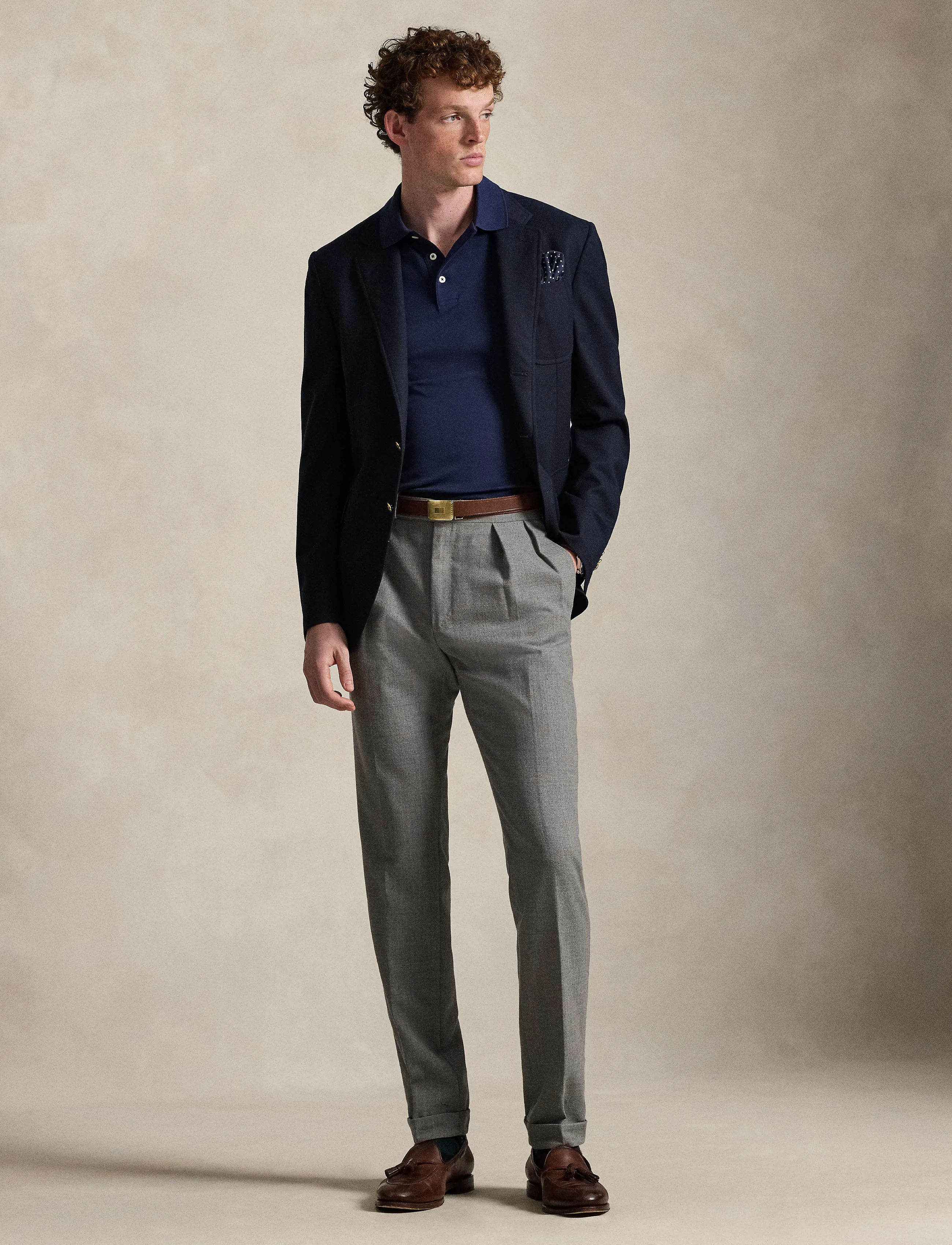 Navy soft touch polotröja 5